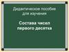 Cостав чисел первого десятка. Дидактическое пособие