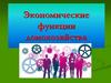 Экономические функции домохозяйства