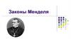 Законы Менделя