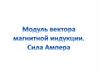 Модуль вектора магнитной индукции. Сила Ампера