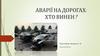 Аварії на дорогах: хто винен?
