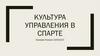 Культура управления в Спарте