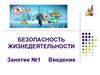 Безопасность жизнедеятельности. Введение. Занятие №1