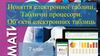 Поняття електронної таблиці. Табличні процесори. Об’єкти електронних таблиць