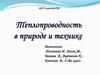 Теплопроводность в природе и технике