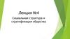 Социальная структура и стратификация общества. Лекция №4