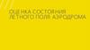 Оценка состояния летного поля аэродрома