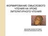 Формирование смыслового чтения на уроке литературного чтения