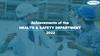 Achievements of the health & safety department