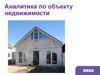 Аналитика по объекту недвижимости