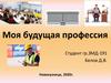Моя будущая профессия. Термин "профессия"