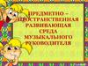 Предметно-пространственная развивающая среда музыкального руководителя