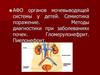 АФО органов мочевыводящей системы у детей. Семиотика поражения. Методы диагностики при заболеваниях почек. Гломерулонефрит