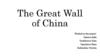 The Great Wall of China