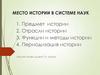 Место истории в системе наук