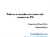 Сайты и онлайн-системы как элементы РИ
