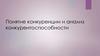 Понятие конкуренции и анализ конкурентоспособности