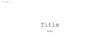 Title name