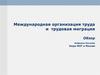 Международная организация труда и трудовая миграция
