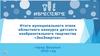 Итоги муниципального этапа областного конкурса детского изобразительного творчества "ЭкоЭнергия"