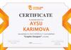 Aysu Karimova. Certificate