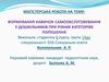 Формування навичок самообслуговування у дошкільників при різних категоріях порушення