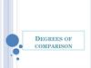 Degrees of comparison