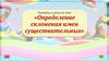Определение склонения имен существительных  (тренажёр)