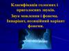 Класифікація голосних і приголосних звуків. Звук мовлення і фонема. Інваріант, позиційний варіант фонеми