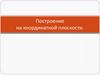 Построение на координатной плоскости