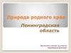 Природа родного края. Ленинградская область