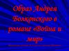 Образ Андрея Болконского в романе «Война и мир»