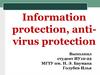 Information protection, virus, antivirus protection