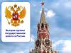 Высшие органы государственной власти в России
