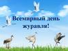 Всемирный день журавля!