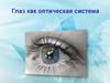 Глаз как оптическая система. Основные функции глаза