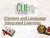 Content and Language Integrated Learning