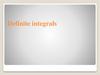 Definite Integrals