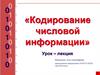 Кодирование числовой информации