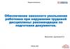 Обеспечение законного увольнения работника при нарушении трудовой дисциплины