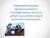 Горнодобывающая промышленность. Географические аспекты добычи различных видов полезных ископаемых