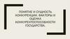 Понятие и сущность конкуренции. Факторы и оценка конкурентоспособности государства