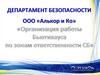 Организация работы Бьютихауса по зонам ответственности СБ