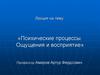 Психические процессы. Ощущения и восприятие