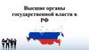 Высшие органы государственной власти в РФ