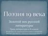 Поэзия 19 века. Золотой век русской литературы