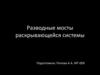 Разводные мосты раскрывающейся системы