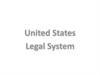 United States Legal System