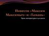 Повести «Максим Максимыч» и «Тамань». Урок литературы в 9 классе