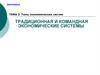 Традиционная и командная экономические системы